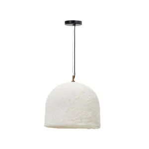 Sineu white papier-mâché ceiling lamp Ø 34,5 cm by Kave Home, a Lamp Shades for sale on Style Sourcebook