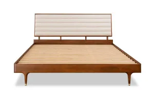 Manhattan King Bed Bed Frame, Walnut, by Lounge Lovers by Lounge Lovers, a Beds & Bed Frames for sale on Style Sourcebook