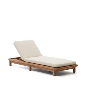 Turqueta sun lounger made from solid teak wood FSC 100% by Kave Home, a Outdoor Chairs for sale on Style Sourcebook