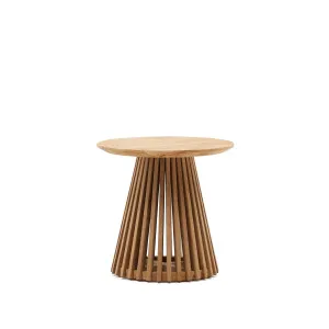 Jeanette round solid teak wood side table, Ø 50 cm by Kave Home, a Side Table for sale on Style Sourcebook