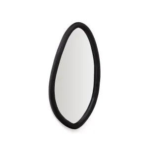 Magrit mirror in solid mungur wood with a black finish Ø 60 x 110 cm by Kave Home, a Mirrors for sale on Style Sourcebook