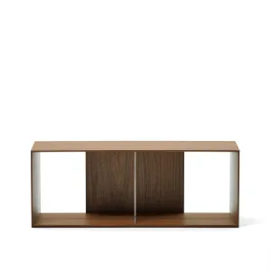 Litto large shelf module in walnut veneer, 101 x 38 cm by Kave Home, a Bookcases for sale on Style Sourcebook