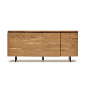 Uxue solid acacia wood 4 door sideboard in a natural finish, 200 x 88 cm by Kave Home, a Sideboards, Buffets & Trolleys for sale on Style Sourcebook