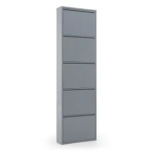 Shoe rack Ode 50 x 168,5 cm 5 doors grey by Kave Home, a Shoe Organisers for sale on Style Sourcebook