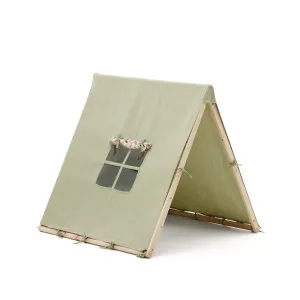 Yanil green 100% cotton teepee tent, 100 x 90 cm by Kave Home, a Kids Furniture & Bedding for sale on Style Sourcebook