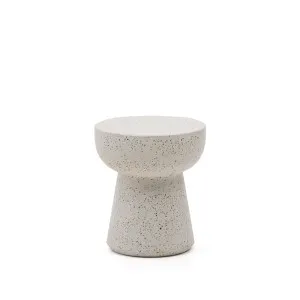 Pada white terrazzo side table, Ø 40 cm by Kave Home, a Tables for sale on Style Sourcebook