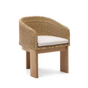 Xoriguer chair in synthetic rattan and solid eucalyptus wood FSC 100% by Kave Home, a Outdoor Chairs for sale on Style Sourcebook