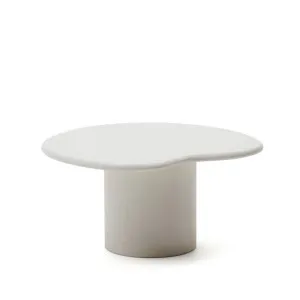 Macarella white cement coffee table, 83 x 77 cm by Kave Home, a Tables for sale on Style Sourcebook