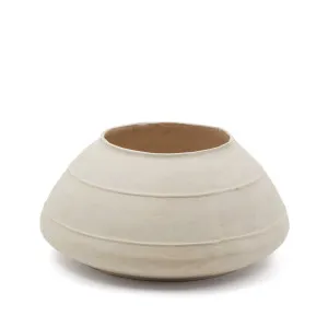 Sylan papier mâché vase in white 60 cm by Kave Home, a Vases & Jars for sale on Style Sourcebook