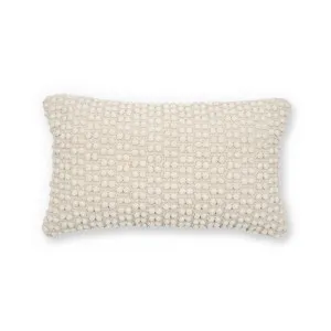 Mascarell cushion cover in white cotton and polypropylene, 30 x 50 cm by Kave Home, a Cushions, Decorative Pillows for sale on Style Sourcebook