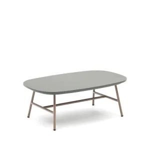 Bramant steel coffee table with mauve finish, 100 x 60 cm by Kave Home, a Tables for sale on Style Sourcebook