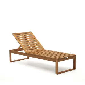 Sulamita outdoor sun lounger made from solid acacia wood FSC 100% by Kave Home, a Outdoor Chairs for sale on Style Sourcebook