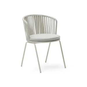 Saconca outdoor chair with cord and grey galvanised steel by Kave Home, a Outdoor Chairs for sale on Style Sourcebook