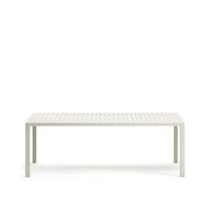 Culip aluminium outdoor table in powder coated white finish, 220 x 100 cm by Kave Home, a Tables for sale on Style Sourcebook