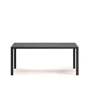 Culip aluminium outdoor table in powder coated grey finish, 180 x 90 cm by Kave Home, a Tables for sale on Style Sourcebook