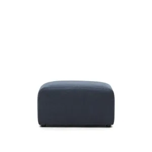 Neom footrest in blue, 75 x 64 cm by Kave Home, a Stools for sale on Style Sourcebook