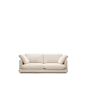 Gala 3 seater sofa in beige, 210 cm by Kave Home, a Sofas for sale on Style Sourcebook