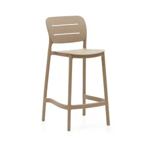 Morella stackable outdoor stool in beige, 65 cm in height by Kave Home, a Tables for sale on Style Sourcebook