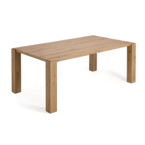 Deyanira table with oak veneer and solid oak legs 200 x 100 cm by Kave Home, a Dining Tables for sale on Style Sourcebook