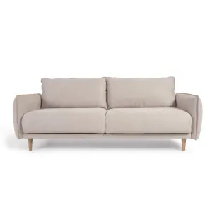 3 seater Carlota sofa in beige, 213 cm FSC Mix Credit by Kave Home, a Sofas for sale on Style Sourcebook