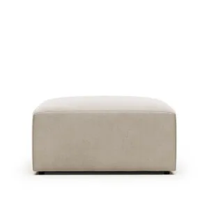 Blok footstool in beige, 90 x 70 cm by Kave Home, a Stools for sale on Style Sourcebook