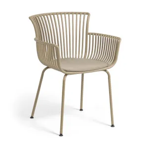 Surpika outdoor chair in beige by Kave Home, a Outdoor Chairs for sale on Style Sourcebook