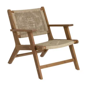 Geralda acacia wood armchair with dark finish FSC 100% by Kave Home, a Outdoor Chairs for sale on Style Sourcebook