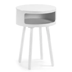 White Kurb B side table Ø 40 cm by Kave Home, a Side Table for sale on Style Sourcebook