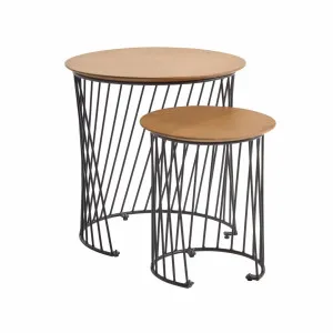 Leska set of 2 side tables Ø 50 / Ø 35 cm by Kave Home, a Side Table for sale on Style Sourcebook