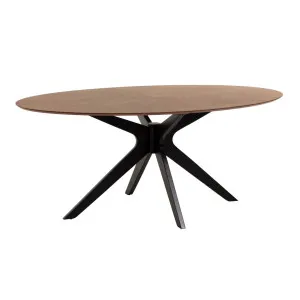 Naanim 180 x 110 cm table with a walnut finish by Kave Home, a Dining Tables for sale on Style Sourcebook