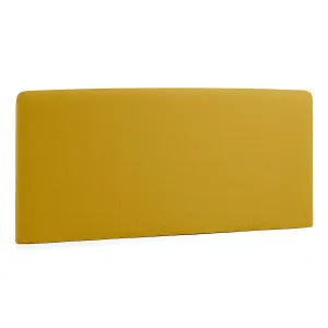 Dyla headboard with removable cover in mustard, for 160 cm beds by Kave Home, a Bed Heads for sale on Style Sourcebook