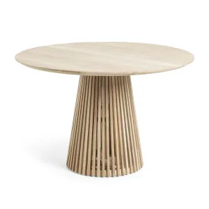 Jeanette round solid teak wood table, Ø 120 cm by Kave Home, a Dining Tables for sale on Style Sourcebook