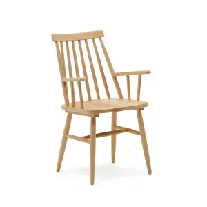 Tressia chair natural with armrests by Kave Home, a Dining Chairs for sale on Style Sourcebook