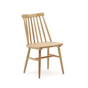 Tressia MDF and solid rubber wood chair with natural lacquer by Kave Home, a Dining Chairs for sale on Style Sourcebook