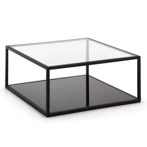 Blackhill black square coffee table 80 x 80 cm by Kave Home, a Coffee Table for sale on Style Sourcebook