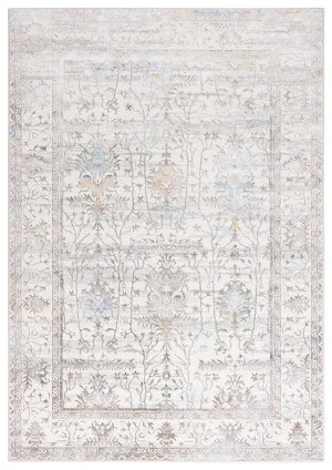 Jodhi Cream Blue And Tan Lustrous Traditional Rug by Miss Amara, a Other Rugs for sale on Style Sourcebook