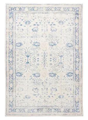 Sarafina Blue and Grey Distressed Washable Rug by Miss Amara, a Other Rugs for sale on Style Sourcebook