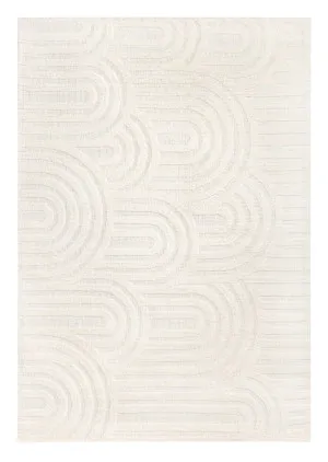 Penelope Ivory Cream Textured Rainbow Rug by Miss Amara, a Contemporary Rugs for sale on Style Sourcebook