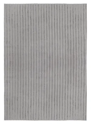 Tonca Grey Striped Washable Faux Fur Rug by Miss Amara, a Shag Rugs for sale on Style Sourcebook