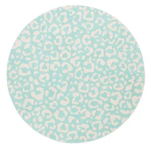 Esmeralda Pink and Green Washable Round Rug by Miss Amara, a Kids Rugs for sale on Style Sourcebook