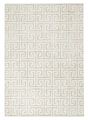 Ayat Beige Cream Indoor Outdoor Washable Rug by Miss Amara, a Contemporary Rugs for sale on Style Sourcebook