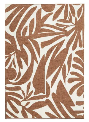 Naima Brown Cream Indoor Outdoor Washable Rug by Miss Amara, a Other Rugs for sale on Style Sourcebook