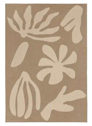 Benala Brown Graphic Indoor Outdoor Washable Rug by Miss Amara, a Kids Rugs for sale on Style Sourcebook