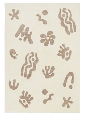 Esilda Grey Abstract Washable Rug by Miss Amara, a Kids Rugs for sale on Style Sourcebook