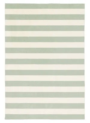 Blair Green Sage Stripe Washable Rug by Miss Amara, a Kids Rugs for sale on Style Sourcebook