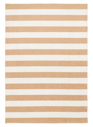 Jaida Tan Brown Cream Stripe Washable Rug by Miss Amara, a Kids Rugs for sale on Style Sourcebook