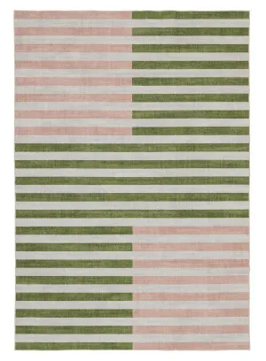 Chisa Green and Pink Washable Rug by Miss Amara, a Kids Rugs for sale on Style Sourcebook