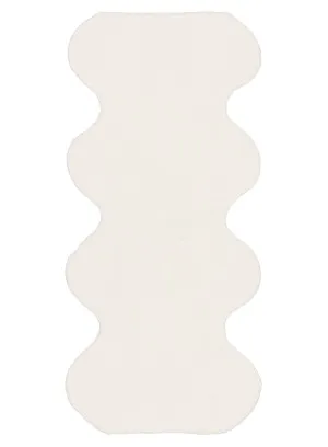 Lianna Cream Scallop Washable Bath Mat by Miss Amara, a Contemporary Rugs for sale on Style Sourcebook