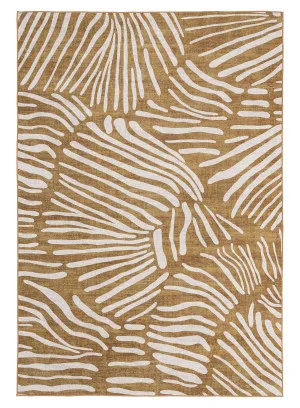 Liya Brown Palm Print Washable Rug by Miss Amara, a Kids Rugs for sale on Style Sourcebook