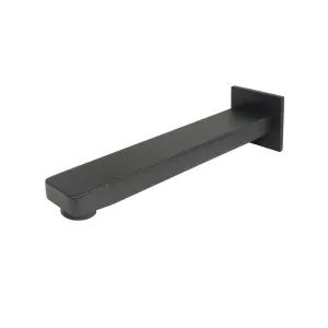 Flores Bath Outlet Straight 210 Matte Black by Ikon, a Bathroom Taps & Mixers for sale on Style Sourcebook